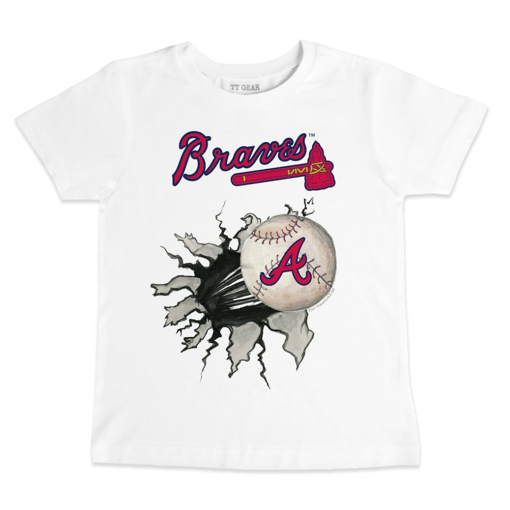 Atlanta Braves Tiny Turnip Youth Baseball Tear T-Shirt - MLB