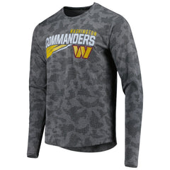 Washington Commanders MSX by Michael Strahan Camo Long Sleeve T-Shirt Black | NFL