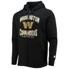 Washington Commanders Starter Post-Season Full-Zip Hoodie Black | NFL