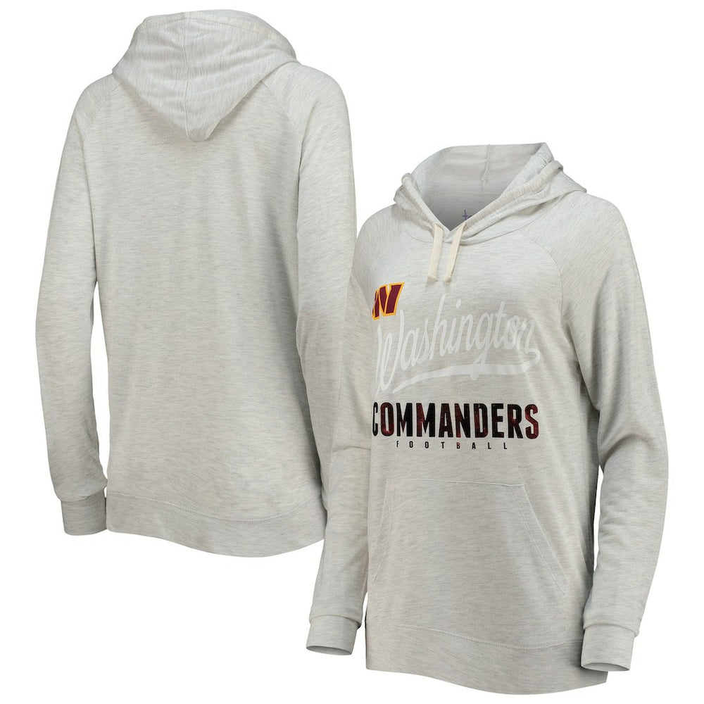 Washington Commanders Touch Women's Pre-Game Raglan Pullover Hoodie Oatmeal | NFL