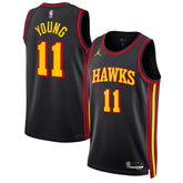 Trae Young Atlanta Hawks Jordan Brand Unisex Swingman Jersey Statement Edition Black - NBA