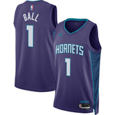 LaMelo Ball Charlotte Hornets Jordan Brand Unisex Swingman Jersey Statement Edition Purple - NBA