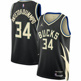 Giannis Antetokounmpo Milwaukee Bucks Jordan Brand Unisex Swingman Jersey Statement Edition Black - NBA