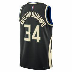 Giannis Antetokounmpo Milwaukee Bucks Jordan Brand Unisex Swingman Jersey Statement Edition Black - NBA