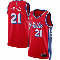 Joel Embiid Philadelphia 76ers Jordan Brand Unisex Swingman Jersey Statement Edition Red - NBA