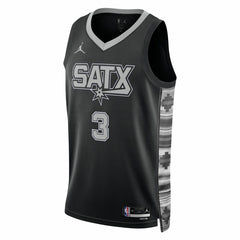 Keldon Johnson San Antonio Spurs Jordan Brand Unisex Swingman Jersey Statement Edition Black - NBA