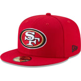 San Francisco 49ers New Era Team 59FIFTY Fitted Hat Scarlet | NFL
