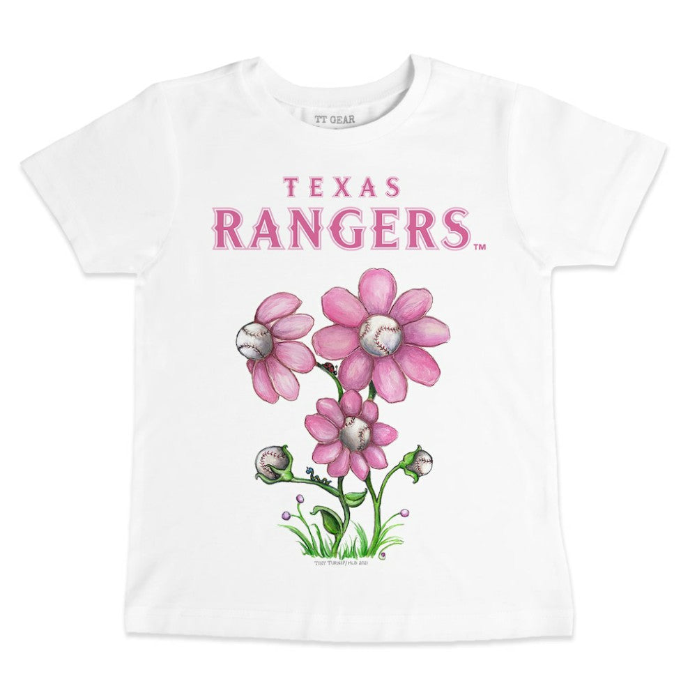 Texas Rangers Tiny Turnip Youth Blooming Baseballs T-Shirt - MLB