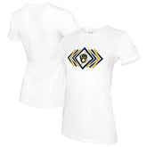 Milwaukee Brewers Tiny Turnip Women's Prism Arrows T-Shirt - MLB