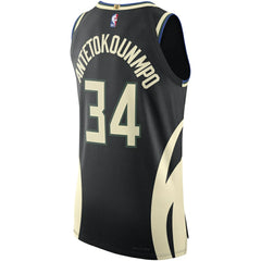 Giannis Antetokounmpo Milwaukee Bucks Jordan Brand Authentic Player Jersey Statement Edition Black - NBA