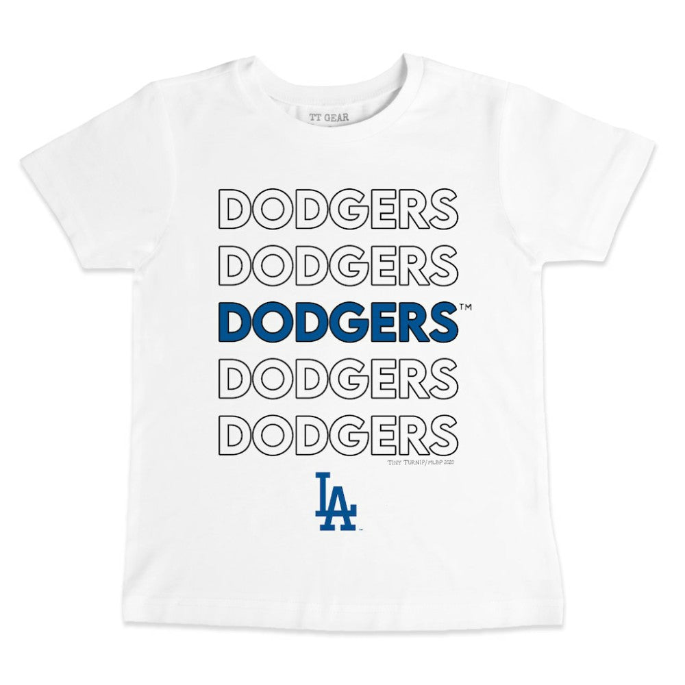 Los Angeles Dodgers Tiny Turnip Youth Stacked T-Shirt - MLB
