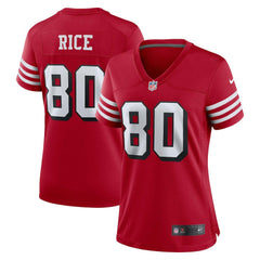 Jerry Rice San Francisco 49ers Women's Alternate Game Jersey Scarlet | Nike for Sale