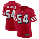 Fred Warner San Francisco 49ers Alternate Game Jersey Scarlet | Nike for Sale