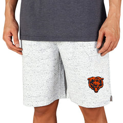 Chicago Bears Concepts Sport Throttle Knit Jam Shorts White/Charcoal | NFL