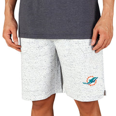 Miami Dolphins Concepts Sport Throttle Knit Jam Shorts White/Charcoal | NFL