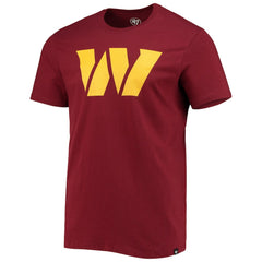 Washington Commanders '47 Logo Imprint Super Rival T-Shirt Burgundy | 47 brand