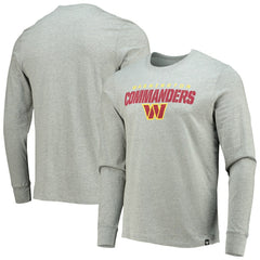 Washington Commanders '47 Traction Super Rival Long Sleeve T-Shirt Heathered Gray | 47 brand