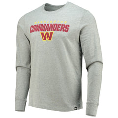Washington Commanders '47 Traction Super Rival Long Sleeve T-Shirt Heathered Gray | 47 brand