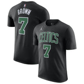 Jaylen Brown Boston Celtics Jordan Brand 2022/23 Statement Edition Name & Number T-Shirt Black - NBA