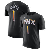 Devin Booker Phoenix Suns Jordan Brand 2022/23 Statement Edition Name & Number T-Shirt Black - NBA