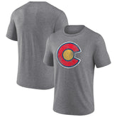Colorado Avalanche Wraparound Tri-Blend T-Shirt - Heather Gray - NHL