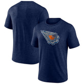 Edmonton Oilers Wraparound Tri-Blend T-Shirt - Navy - NHL
