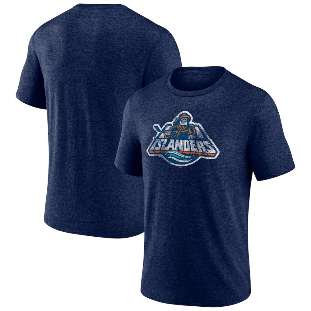 New York Islanders Wraparound Tri-Blend T-Shirt - Navy - NHL