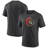 Ottawa Senators Wraparound Tri-Blend T-Shirt - Charcoal - NHL