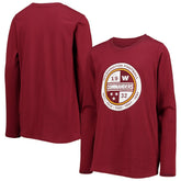 Washington Commanders Youth Secondary Logo Long Sleeve T-Shirt Burgundy | NFL