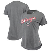 Chicago Bulls Sportiqe Women's City Edition Phoebe Tri-Blend T-Shirt Heathered Gray - NBA
