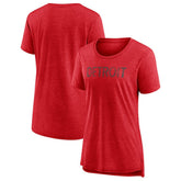Detroit Red Wings Women's Slow Whistle Tri-Blend T-Shirt - Red - NHL