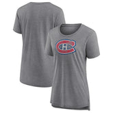 Montreal Canadiens Women's Slow Whistle Tri-Blend T-Shirt - Gray - NHL