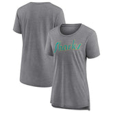 San Jose Sharks Women's Slow Whistle Tri-Blend T-Shirt - Gray - NHL