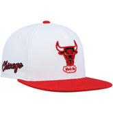 Chicago Bulls Hardwood Classics Snapback Hat White/Red - NBA