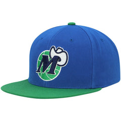 Dallas Mavericks Hardwood Classics Snapback Hat Blue/Green - NBA
