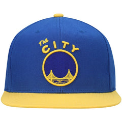 Golden State Warriors Hardwood Classics Snapback Hat Royal/Gold - NBA