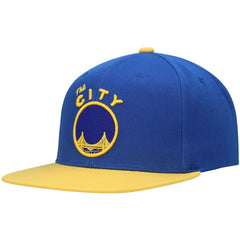 Golden State Warriors Hardwood Classics Snapback Hat Royal/Gold - NBA
