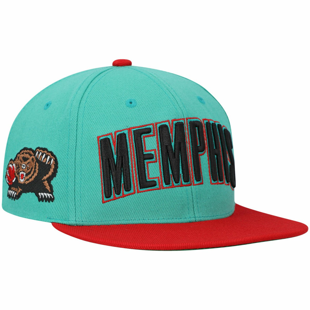 Memphis Grizzlies Hardwood Classics Snapback Hat Teal - NBA