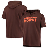 Cleveland Browns Game Day Hoodie T-Shirt Brown | Mitchell & Ness
