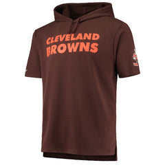 Cleveland Browns Game Day Hoodie T-Shirt Brown | Mitchell & Ness