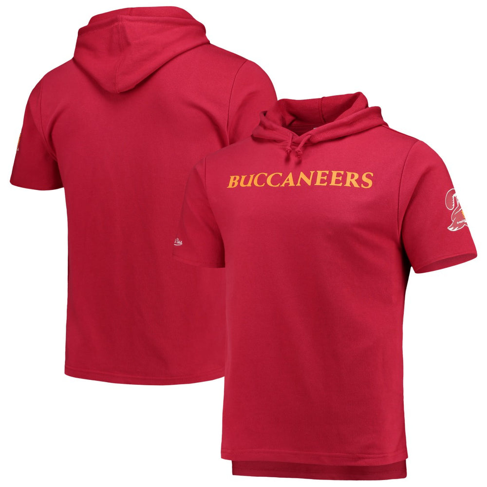 Tampa Bay Buccaneers Game Day Hoodie T-Shirt Red | Mitchell & Ness
