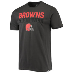Cleveland Browns '47 Dark Ops Super Rival T-Shirt Charcoal | 47 brand