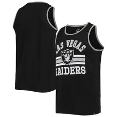 Las Vegas Raiders '47 Edge Super Rival Tank Top Black | 47 brand