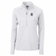 Detroit Tigers Cutter & Buck Women's Adapt Eco Knit Stretch Half-Zip Pullover Top - MLB