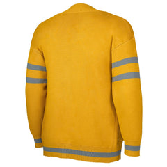 Atlanta Hawks NBA x Keiser Clark No Caller ID Button-Up Cardigan Yellow/Gray - NBA