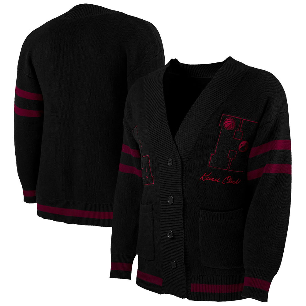 Miami Heat NBA x Keiser Clark No Caller ID Button-Up Cardigan Black/Red - NBA