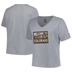 Colorado Rockies New Era Women's City Connect Plus Size V-Neck T-Shirt - MLB