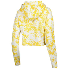 Denver Nuggets Lusso Women's Maia Tri-Blend Cropped Quarter-Zip Top Gold/White - NBA