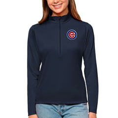 Chicago Cubs Antigua Women's Tribute Quarter-Zip Pullover Top - MLB