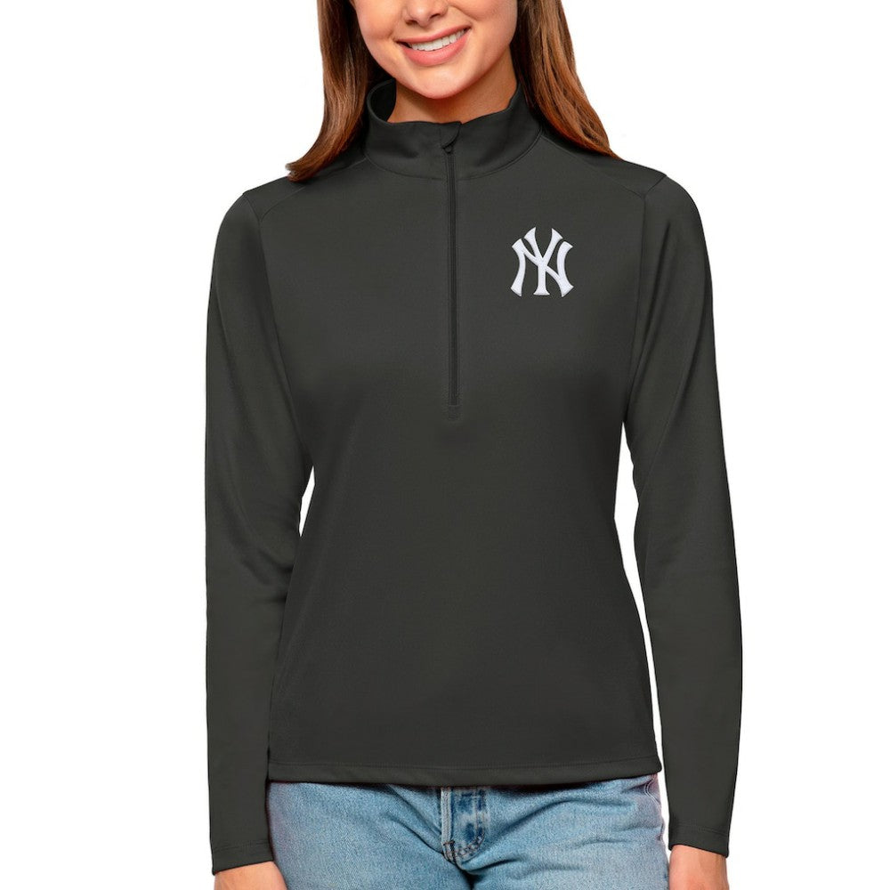 New York Yankees Antigua Women's Tribute Quarter-Zip Pullover Top - MLB